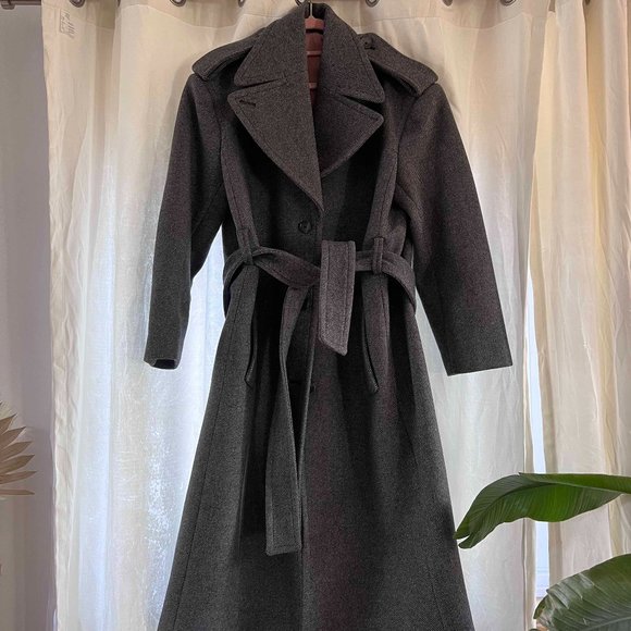 H&M Structured Wool Trench-Style Coat - Picture 2 of 5